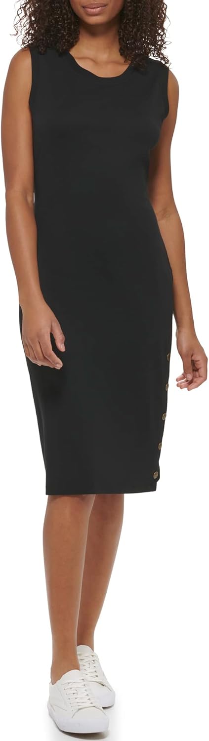 Paris Women's Everyday Sport Dress Sleeveless - Black