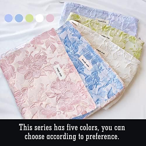 STARDW Flower Cosmetic Bags Makeup Bags for Women and Girls,Travel Makeup Bag Large Capacity Canvas Makeup Bag,Makeup Organizer Bag Zipper Pouch, Embossed pink, Large Capacity Aesthetic Makeup Bags