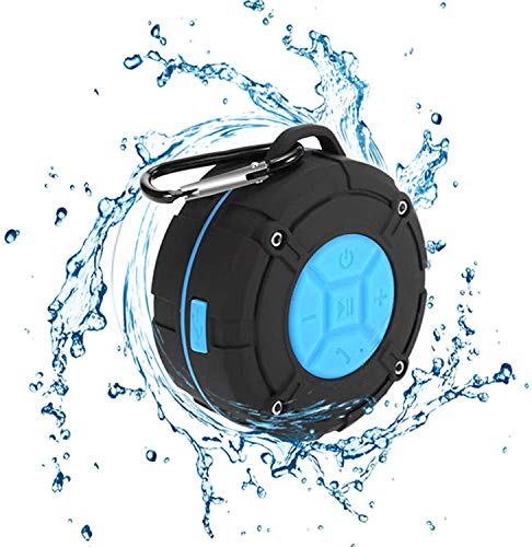 Talen Shower Speaker Waterproof IPX7 Bluetooth Speaker with Suction Cup & Hook - Shower Radios, Waterproof Speaker with Louder HD Sound for Bathroom, Pool, Beach, Outdoor