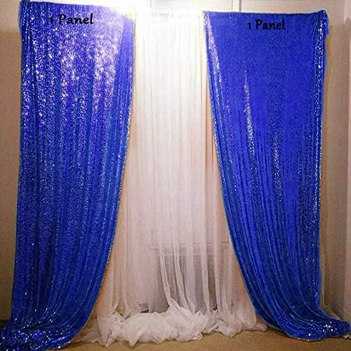 LQIAO 2 Panels Light Gold Sequin Backdrop Glitter Fabric for Wedding Birthday Parties Shimmer Wall-2x8ft