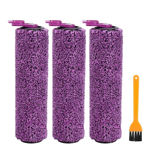SD201 Brush Roller for Shark Steam Pickup 3-in-1 Steam Mop SD200/SD201/SD201C/SD201Q/SD205 Vacuum Cleaner, 3 Brush Roll, 1 Cleaning Tool Replacement Parts Accessories Kit