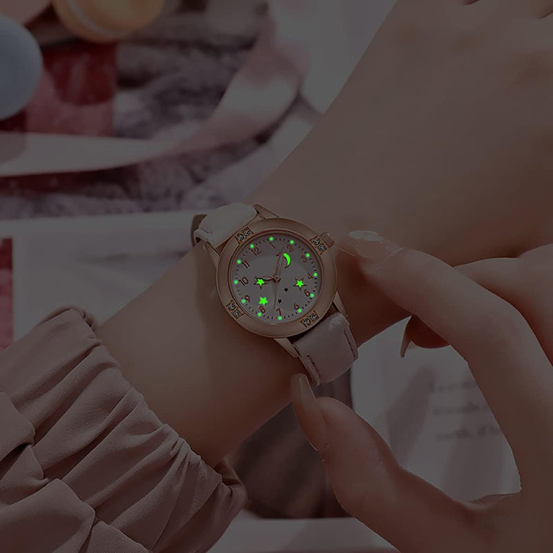 Ywhalep 2 Packs Kids Watches for Girls 3D Cute Cartoon Silicone Children Toddler Wrist Watch Waterproof Time Teaching Easy to Read Watch