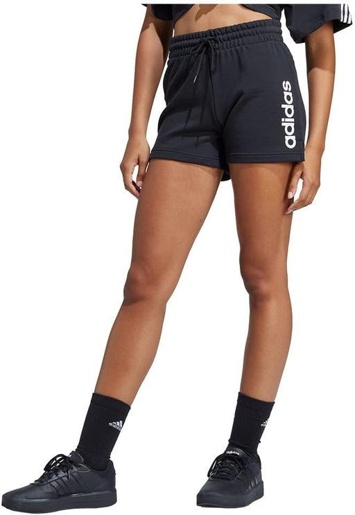 womens W LIN FT SHO BLACK/WHITE IC4442 NOT SPORTS SPECIFIC SHORTS for Women Shorts - BLACK/WHITE