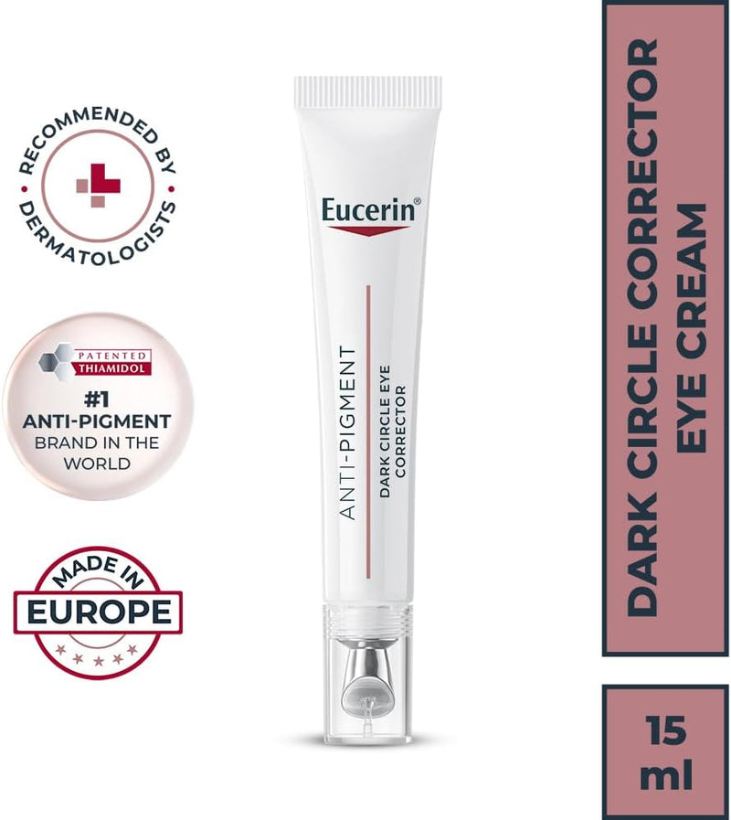Eucerin Anti-Pigment Dark Circle Illuminating Eye Care 15ml, Under Eye Cream with Thiamidol to Reduce Dark Circles, Refreshing Eye Treatment to Target Hyperpigmentation - 15 ml (Pack of 1)