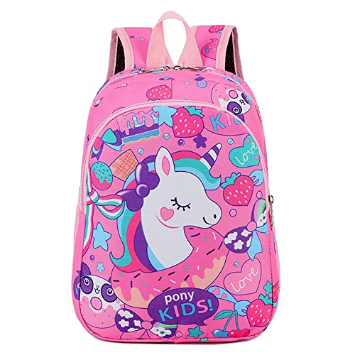 TOMVAES Unicorn Kids Backpack,Girls Backpack for School, Children Casual Daypack Book Bag Rucksack,Perfect for Daycare and Preschool