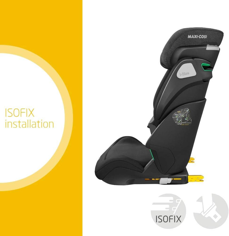 Maxi-Cosi Kore i-Size Child Car Seat, Quick And Easy Buckle Up, Superior Side Protection, Grows With Your Child, 3.5-12 Years, Authentic Grey, 2 Year Warranty