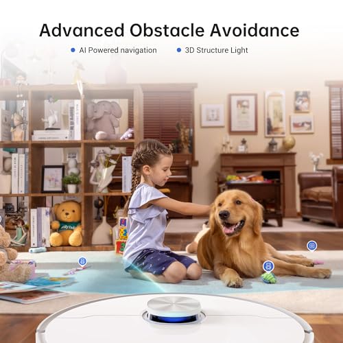 Dreame L10s Ultra Robot Vacuum Cleaner and Mop with Self-Cleaning Station (Automatic Dust Collection) 3D Obstacle Detection, 210m Suction 5300Pa, WiFi/APP/Alexa, 2 Years Warranty