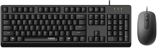 Rapoo X130Pro Wired Optical Mouse & Keyboard Combo AR Black-RPO-CMB-X130PRO-BLK
