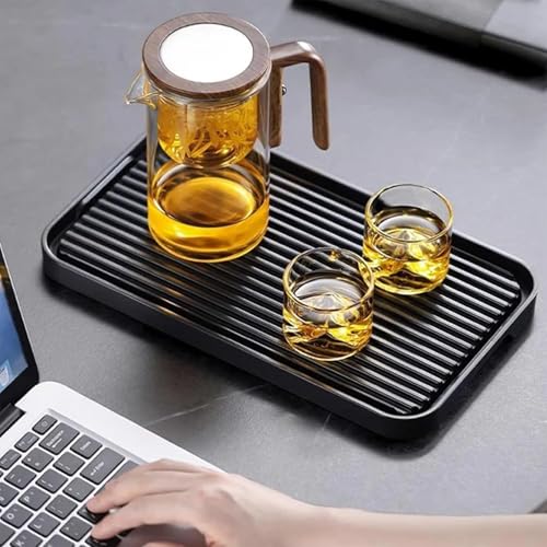 Enchanti Tea Pot,Water Separation Glass Teapot,Filter Teapot with Dual Infusers,Enchantipot Magic Tea Pot,Glass Teapot with Strainer,Infuser,Automatic Magnetic Teapotï¼Œheat Resistant (520ml)