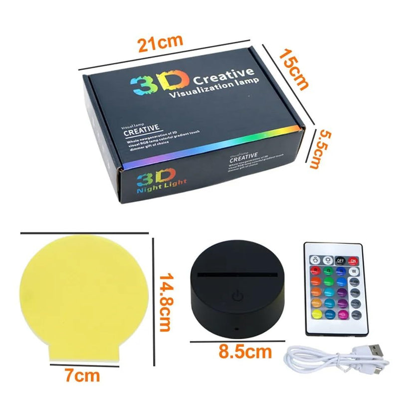 Farasha Decoration Multi Colored LED Lamp Luminous Message Erasable Acrylic Writing Board Night Light Desk Night Lamp Home DÃ©cor Light, Wife, Husband Gift Kids Gifts Woman And Men Gifts.