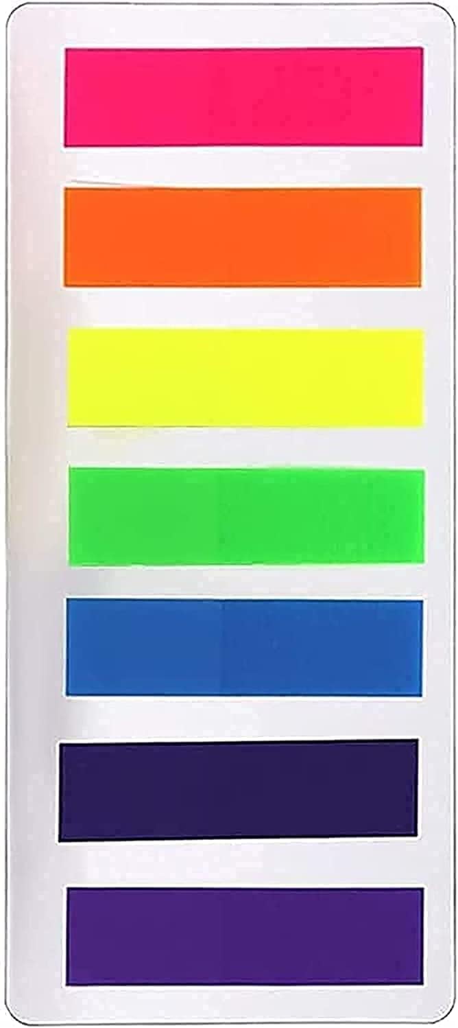 MARKQ 175 Pcs Arrow Page Markers, Post-It Sticky Notes Tab, Index Tab Flags for Home School Office Supplies (7 colors) - Flag