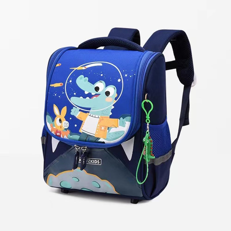 Cartoon children's backpack, toddler backpack boy girl school bag, cute children's travel backpack suitable for teen girls mini travel bag - Navy blue