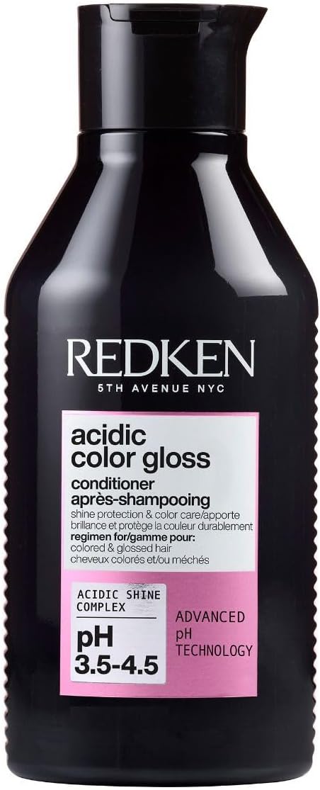 Acidic Color Gloss Conditioner for Color-Treated Hair Enhances Shine & Longevity 300ml - Lemon 500 ml (1er Pack)