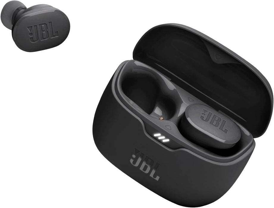 JBL Tune Buds True Wireless Noise Cancellling Earbuds, Pure Bass Sound, Bluetooth 5.3, LE Audio Support, Smart Ambient, 4-Mic Technology, 48H Battery, Water and Dust Resistant - White, JBLTBUDSWHT