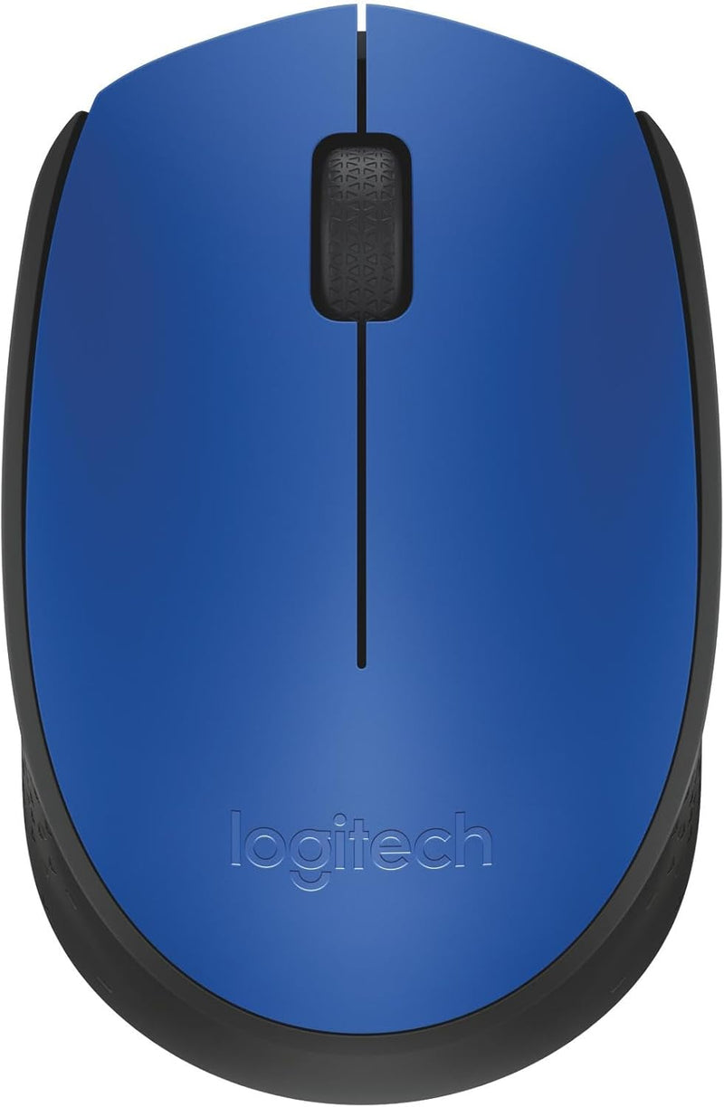 Logitech M171 Wireless MoUSe, 2.4 Ghz With USb Mini Receiver, Optical Tracking, 12-Months Battery Life, AmbidextroUS Pc/Mac/Laptop - Black - Wireless Mouse Blue