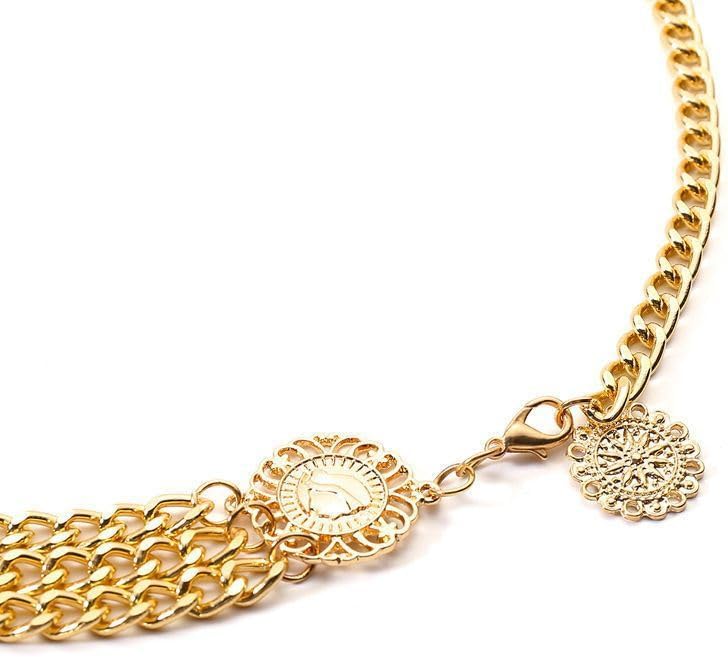 Metal Waist Chain Belts, Waist Belt for Women Dresses Dress Belts Adjustable for Jeans Skirts Pants Dresses Girls Women - Gold