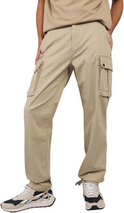 Flex Relaxed Straight Cargo Pant for Men - Light Khaki