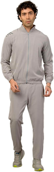 Men's Regular Fit Dry-Fit Lined Track Suit - Olive