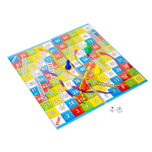 Ratna's Classic Strategy Game Little Snakes and ladders with Ludo 2 in 1 for Young Businessman