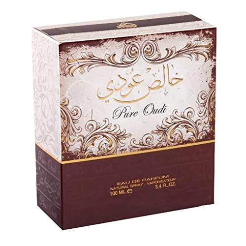 Lattafa Pure Oudi Eau De Parfum For Unisex,100 ml with Deodorant 50 ml