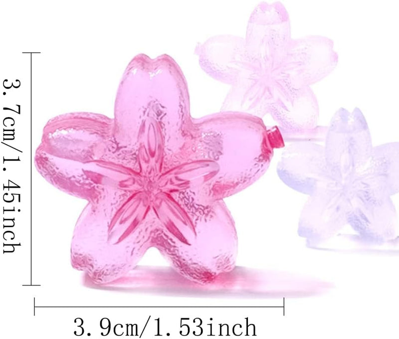 Reusable Ice Cube, Cherry Blossom Shape, Reusable Ice Cubes for Drinks, Washable, Non-Melting Plastic Ice Cubes(28 PCS)