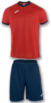 Men's Academy M/Short Kit Set - S Red / Navy Blue