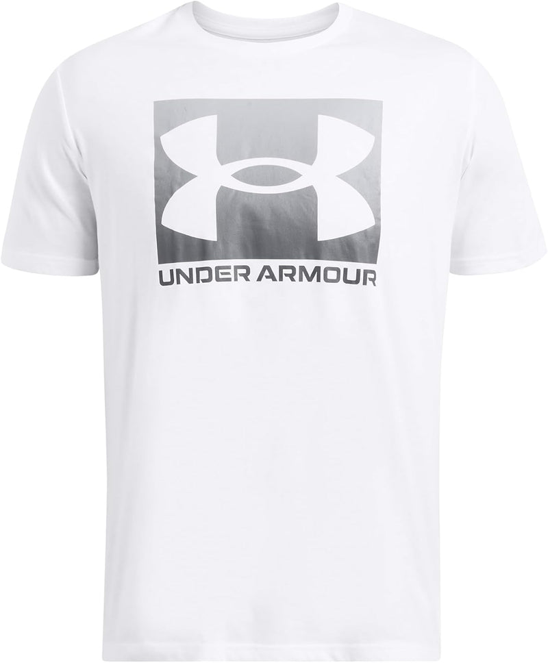mens Ua M Boxed Sports Updated Ss T-shirt - White / / Pitch Gray