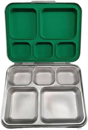 Stainless Steel Bento Lunch Box Leak-Resistant, Multi-Compartment Food Container Durable & Eco-Friendly Meal Prep Box for Kids & Adults Perfect for School, Office & Travel (purple) - Green