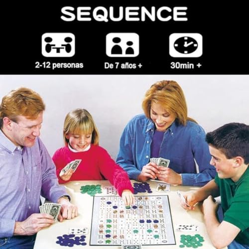 HALAMODO Sequence Game with Folding Board, Family Board Game, Original Game with Folding Board, Multi Color Board Game for Family for 2-12 People