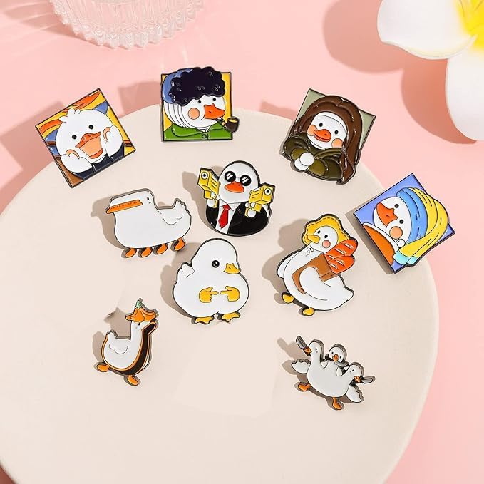 Excefore Creative Enamel Pins Bulk Set, Cartoon Plants Anime Punk Animals Enamel Backpack Pins for Men/Women Cute Cool Pins for Jackets Clothes