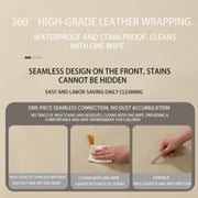 Padded Extra Thick & Super Soft Vegan Leather Baby Play Mat, Foam Cushioned & Waterproof Playpen Mat for Infants and Toddlers, Stylish and Just Wipe-Clean Playmat for Baby on Floor (120*120) (Beige)