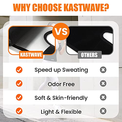 KASTWAVE Thigh Trimmers for Women Sauna Sweat Bands Thigh Shaper Adjustable Sauna Waist Trainer for Leg - 1 Pair