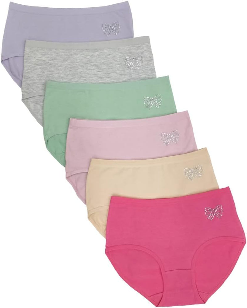 Premium Cotton Four-way stretch Panties - MULTIPACK - Regular and Plus Sizes - Classic Briefs for Women