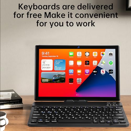 X-Prime S25 Ultra Plus 10.1" Tablet Android 15 | 5G | Dual SIM | HD Display 3000x1440 | Keyboard Stylus | Kids Tablet | Dual Camera | Zoom & Google Meet (Gold)