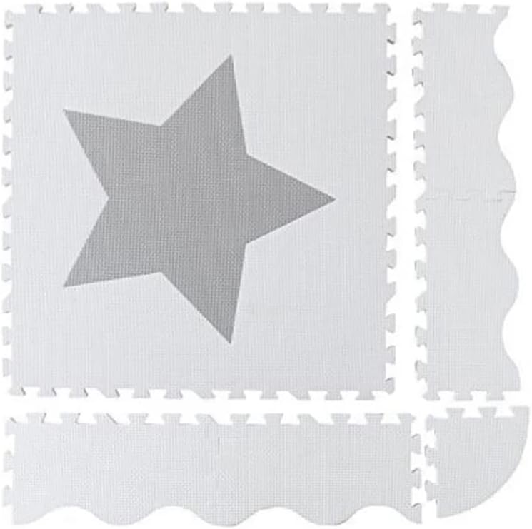 Bumble & Bird - Baby Play Mat - Motor Skills - Educational Mat - Non-Toxic EVA Foam - Waterproof - Easy to Clean - Easy to Store - 4pcs + 16 Edges + 4 corners - 60cm x 60cm x 1.2cm - Stars