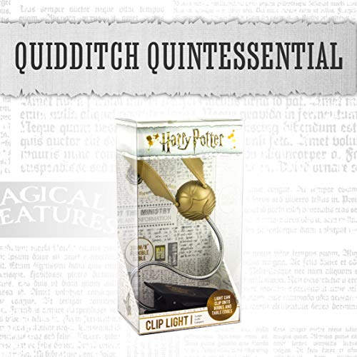 Paladone Golden Snitch Lumi Clip | Convenient Harry Potter Themed Reading Light | Powered by Batteries