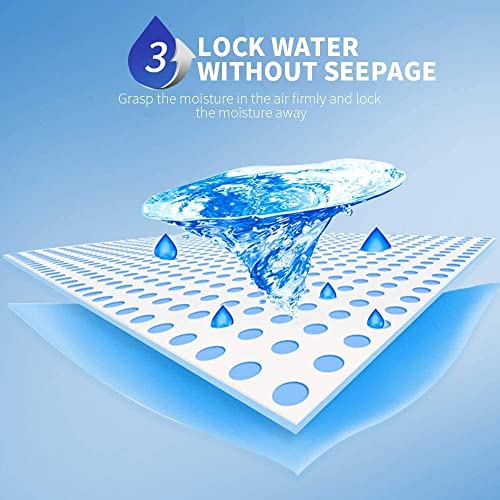 Seemo Moisture Absorber and Odor Eliminator Hanging Bags to Rid Damp in Closet, Safe, Cars, Wardrobes, Basement, Gym Bag| Humidity Bags for Closet and wardrobes - Pack of 10 (120 gms each)