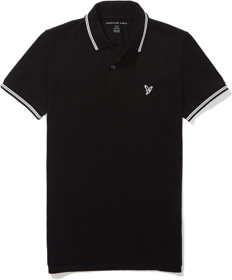 American Eagle Men's Slim Fit Pique Polo Shirt
