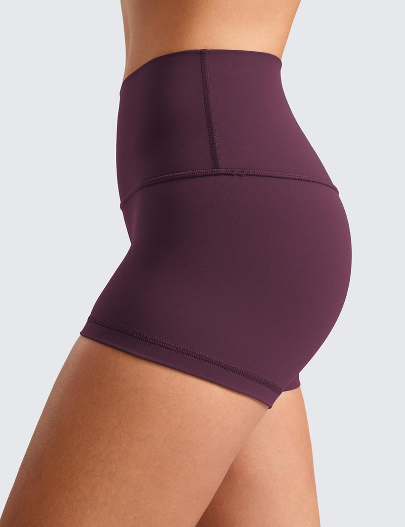 CRZ YOGA Womens Butterluxe Biker Shorts 2.5 Inches - High Waisted Yoga Workout Running Spandex Booty Shorts