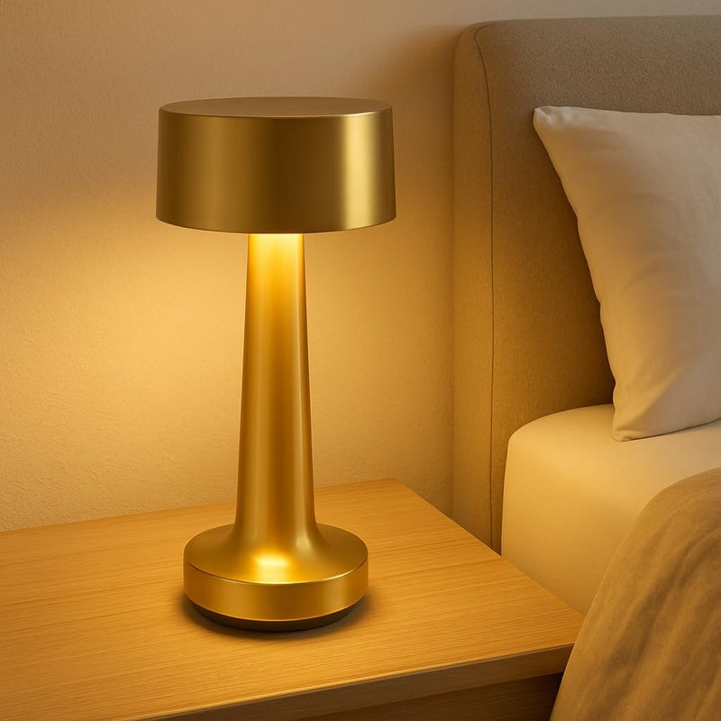 Modern Cordless Table Lamp Stylish LED Lighting with Rechargeable Battery, Touch Control, and Adjustable Brightness for Home, Office, and Outdoor Use
