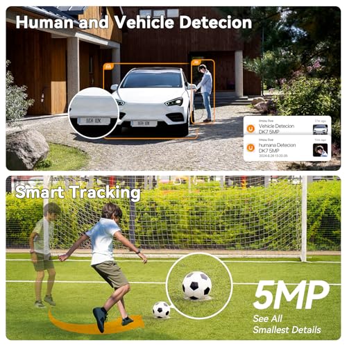 Imou 5MP Outdoor Camera Wireless, 3K Security Camera for Home, Pan/Tilt Outdoor Surveillance Cameras, Pet Camera with Human Detection, Smart Tracking, Outdoor Smart Camera with Alexa(DK7 5MP)
