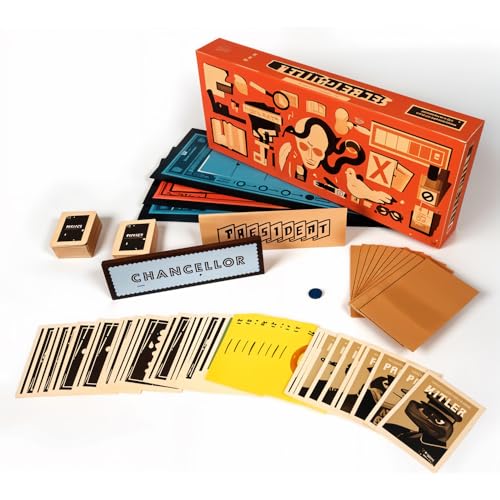 AMERTEER Secret Hitler Board Game, Strategy Card Game for Family Party - Looking Hidden Roles Game The World's Ever Seen for Friends Gathering, Group Fun, and Multiplayer Interactive Games