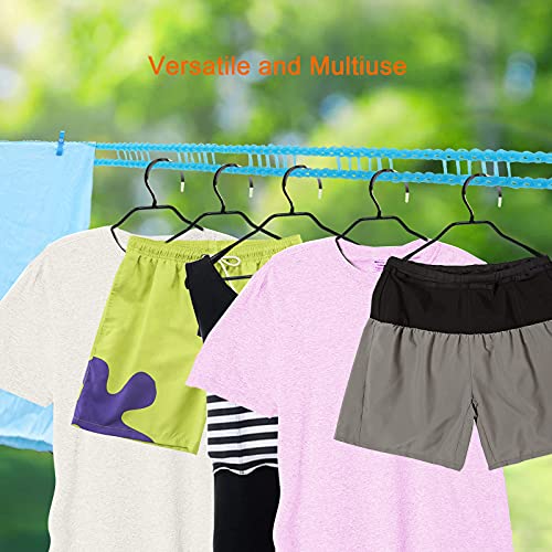 Clothesline, Windproof Non-slip Camping Clothesline, Durable Travel Clothes Line Rope, Portable Clothes Drying Line, Heavy Duty Laundry Line, Length Adjustable Clothing Line Outdoor Indoor, 16.4 Feet