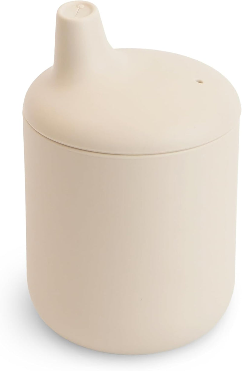 Silicone Sippy Cup for Babies 6+ Months - 175ml Leak-Resistant Baby Cup with Removable Lid - BPA-Free, Microwave & Dishwasher Safe - Develops Motor Skills & Independent Drinking Shifting Sand - Shifting Sand