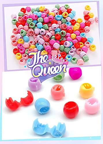 MLOLM 100 Mini Claw Hair Clips Rainbow Mini Hair Clip Tiny Plastic Plastic Hair Claws Hair Braids Maker Beads Head wear Hair Accessories for Girls Women
