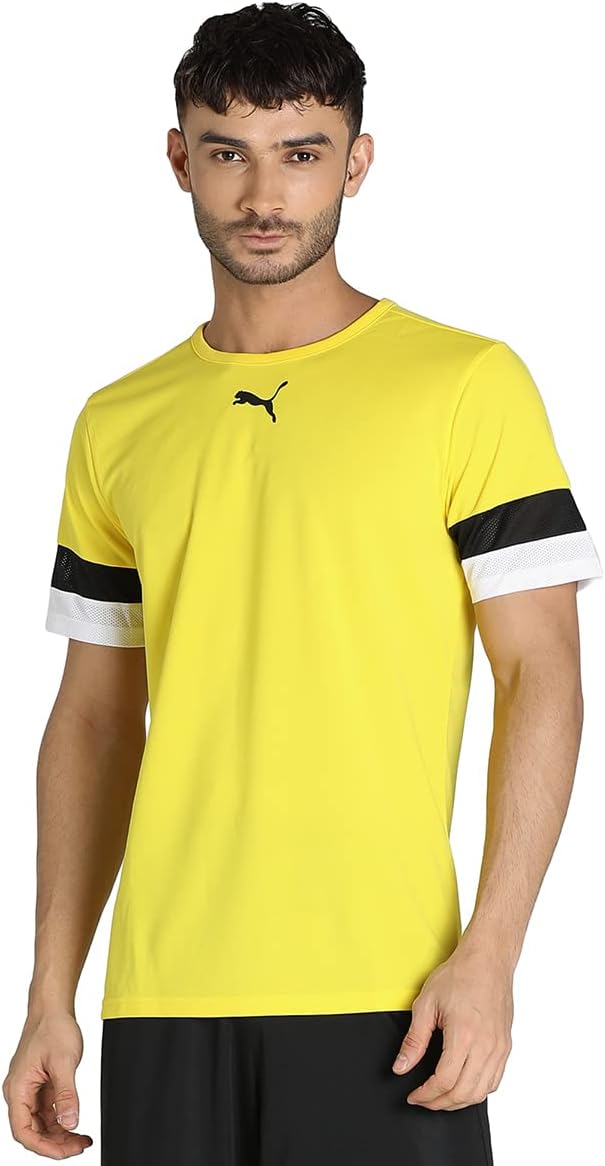 Men's Teamrise Jersey Shirt - Cyber Yellow-pumablack-white