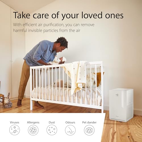 Daikin MC30YB Air Purifier, Up to 46m² Coverage, HEPA Filter Air Cleaner for Home & Bedroom