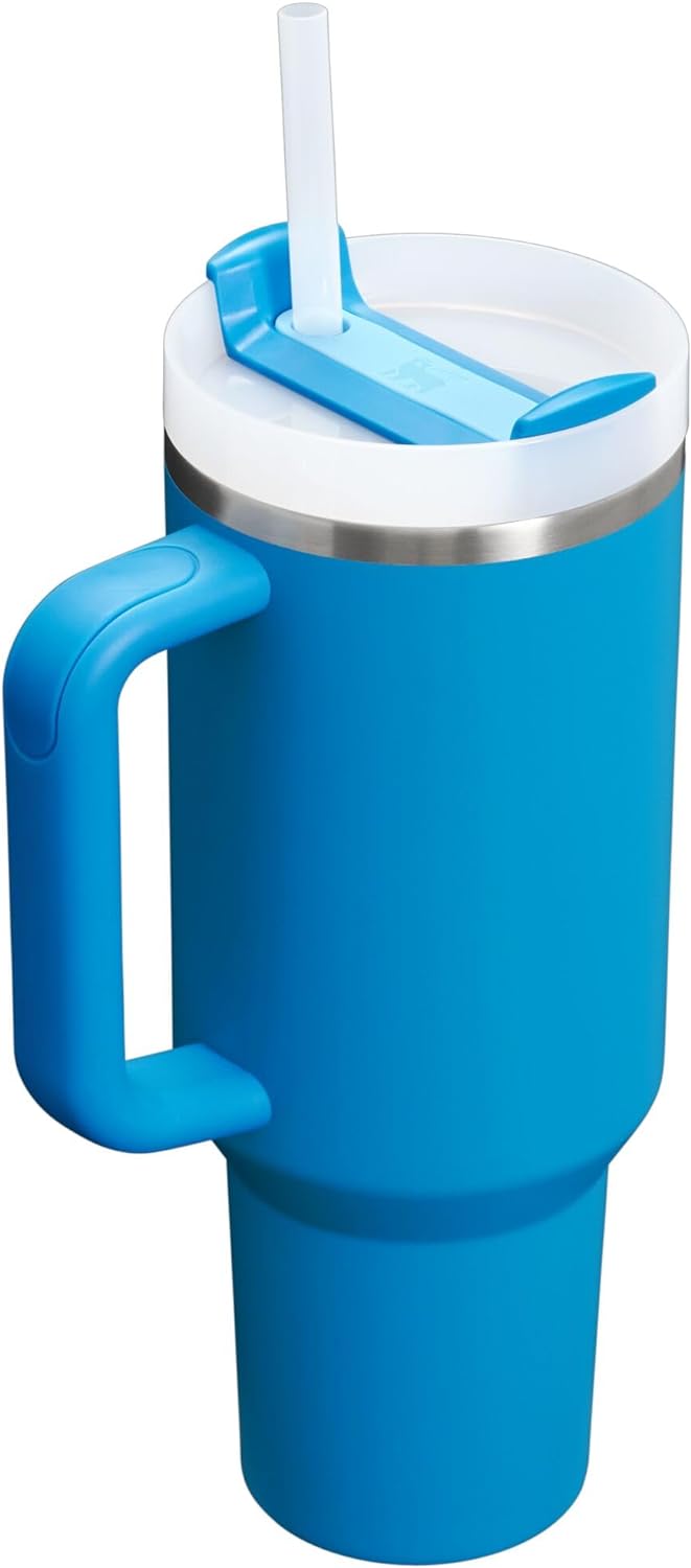 Stanley Quencher H2.0 Tumbler with Handle & Straw 40 oz | Twist On 3-Way Lid | Cupholder Compatible for Travel | Insulated Stainless Steel Cup | BPA-Free | Seafoam