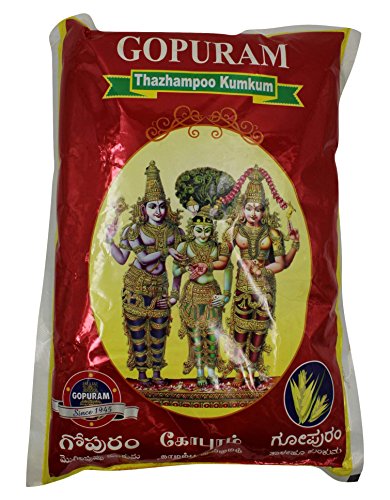 Gopuram Plastic Thazhampoo Kumkum Powder (18 cm x 11 cm x 30 cm, Red)