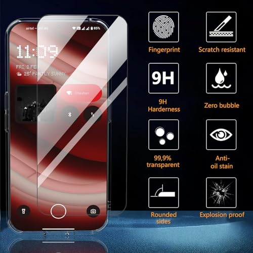 For Nothing Phone 2a / 2a Plus Case and Screen Protector Accessorise, Camera Lens Protection Back Cover, TPU Shockproof Clear Anti-Yellow Protective Casing